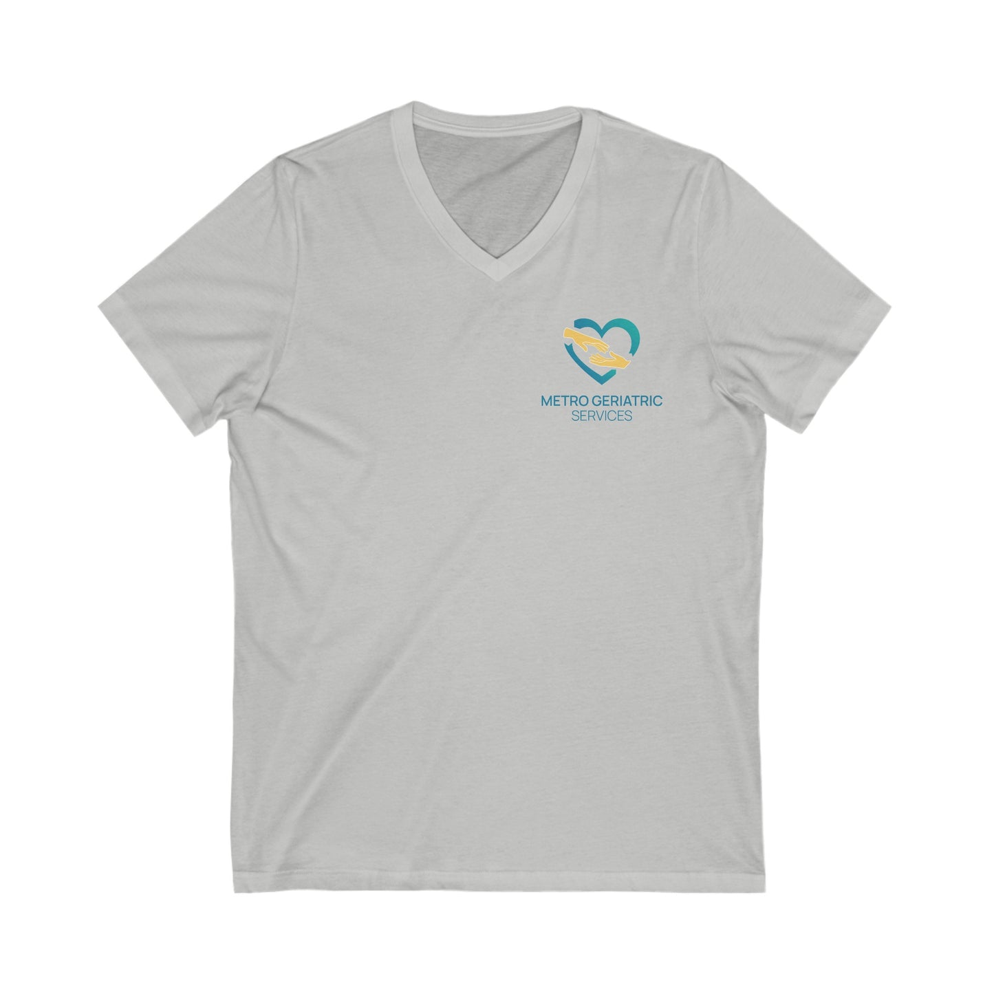 Metro Geriatric V Neck - Unisex Jersey Short Sleeve V-Neck Tee