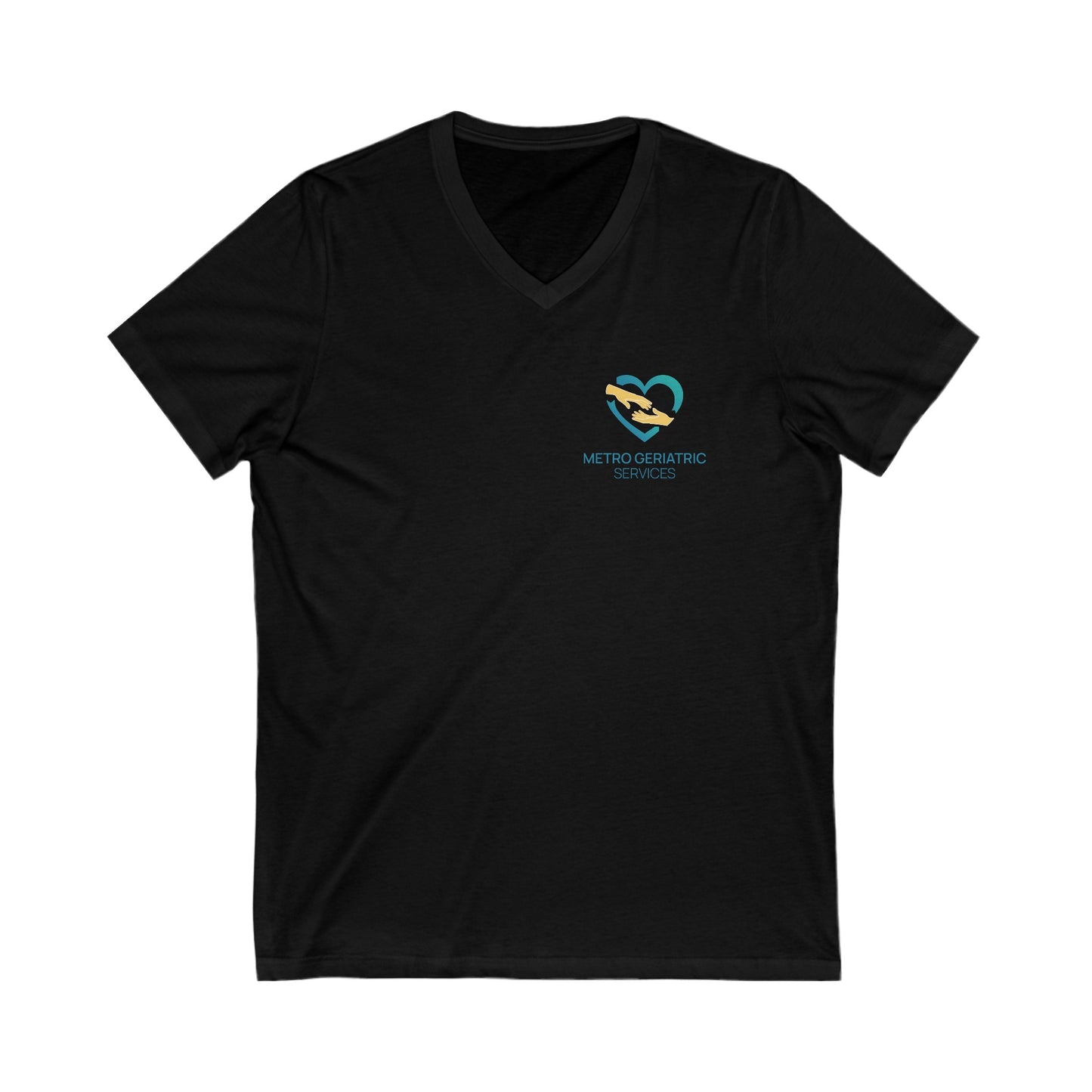 3XL Metro Geriatric V-Neck - Unisex Jersey Short Sleeve V-Neck Tee