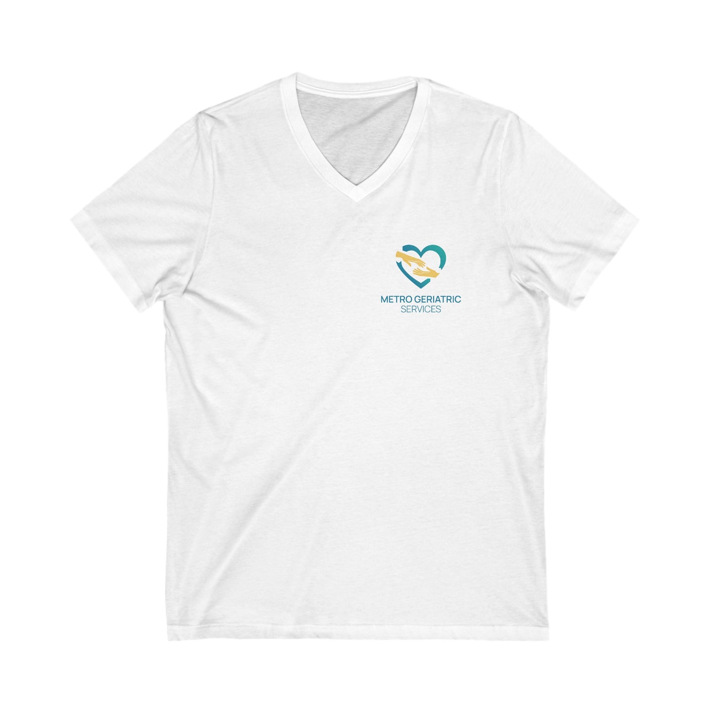 3XL Metro Geriatric V-Neck - Unisex Jersey Short Sleeve V-Neck Tee