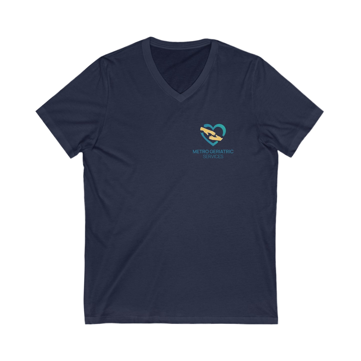 3XL Metro Geriatric V-Neck - Unisex Jersey Short Sleeve V-Neck Tee