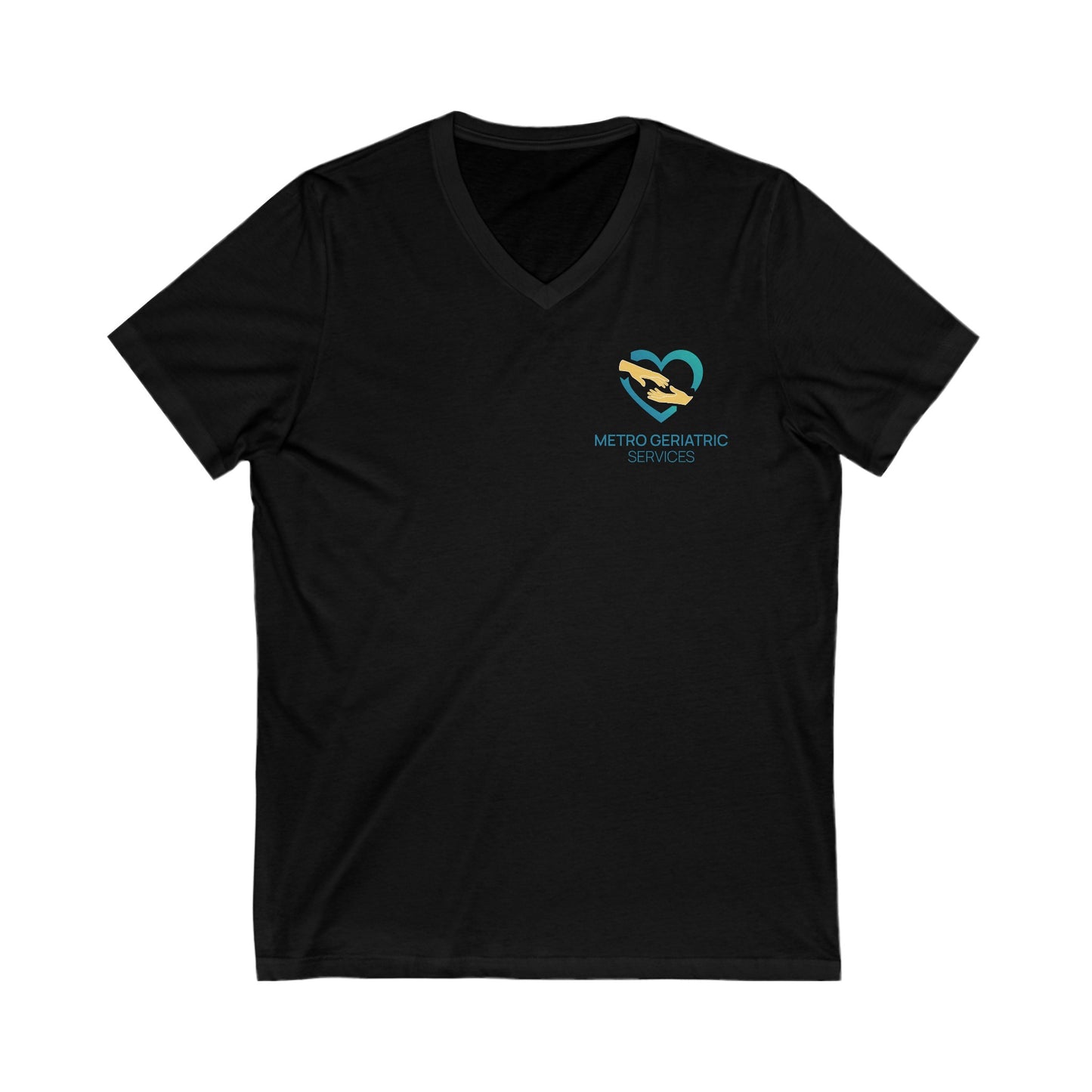 Metro Geriatric V Neck - Unisex Jersey Short Sleeve V-Neck Tee